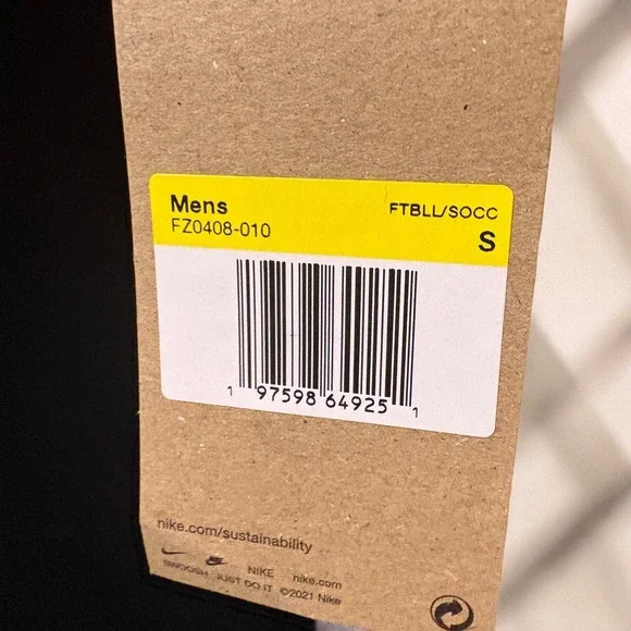 Nike Dri-Fit Mens Academy Big Swoosh Short Sleeve Football Soccer Shirt Size S - Picture 3 of 7